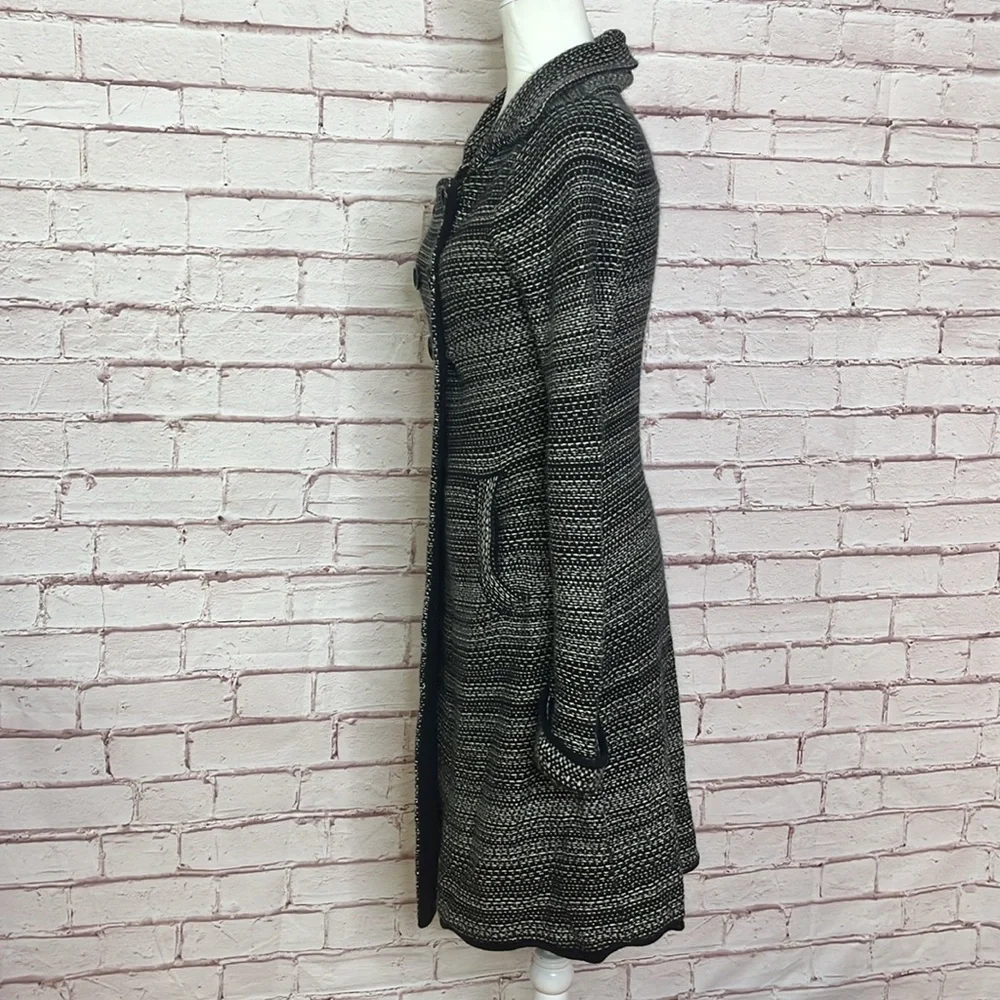 Semantiks Angora Blend Double Button Knit Sweater Coat Duster XS